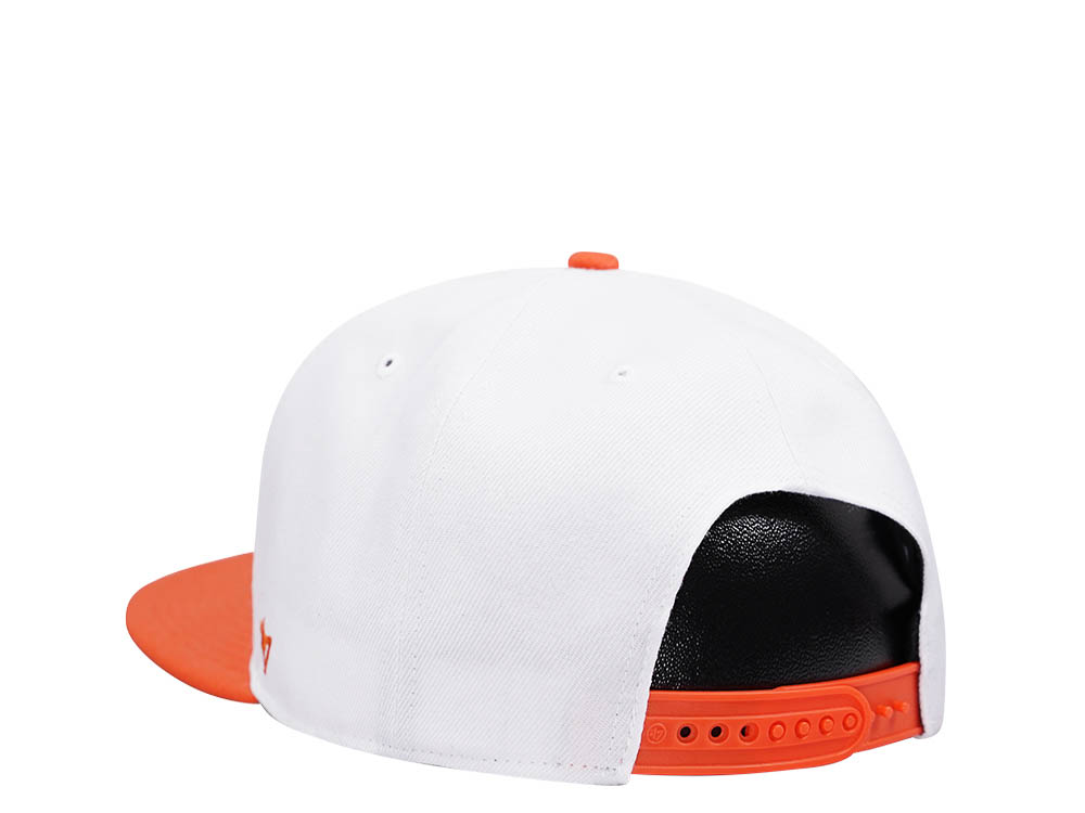47Brand San Jose Sharks White Script Side Two Tone Captain MVP Snapback Casquette