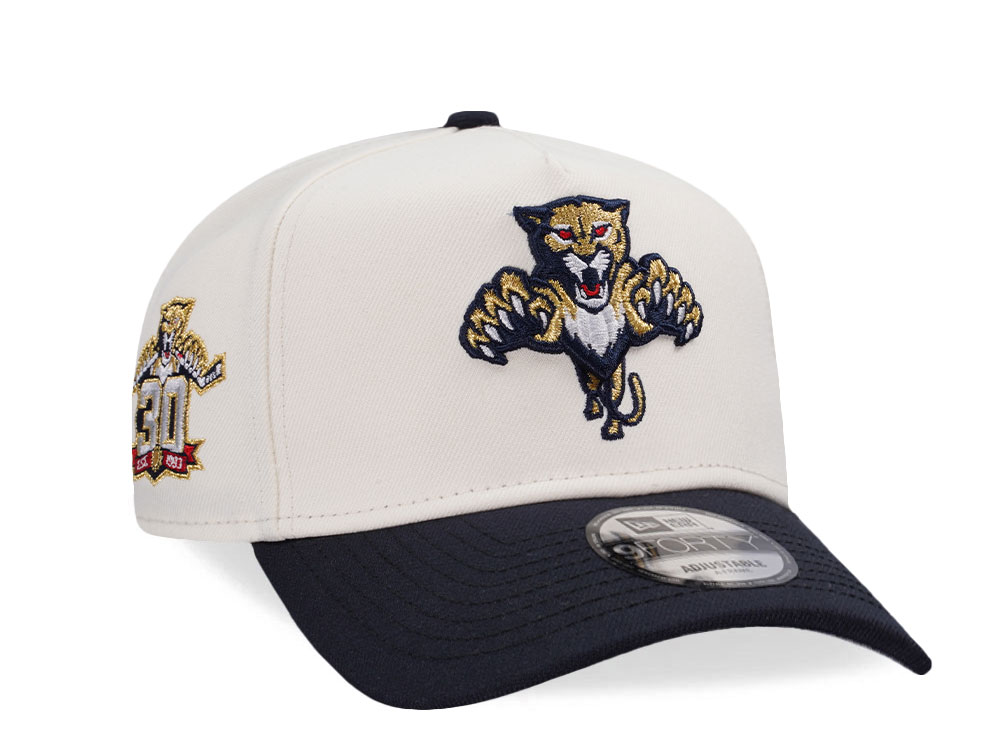 New Era Florida Panthers 30th Anniversary Chrome Two Tone Edition 9Forty A Frame Snapback Casquette