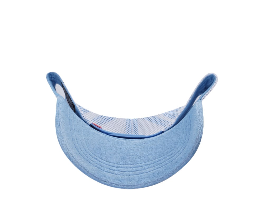 Von Dutch Oval Patch Light Blue Velour Edition Trucker Snapback Casquette