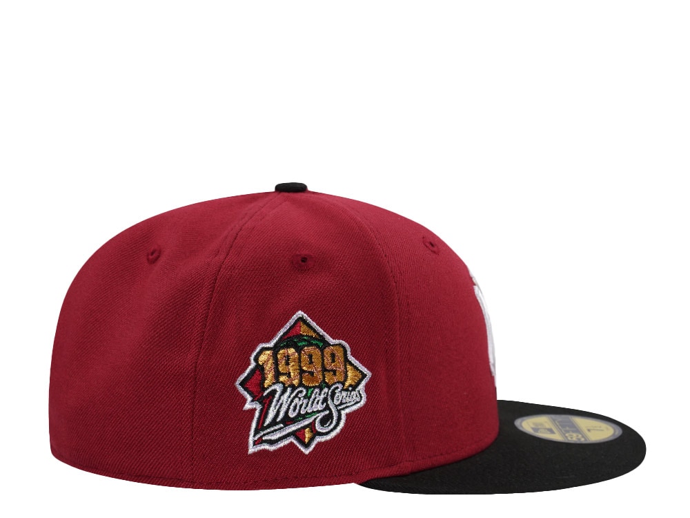 New Era New York Yankees World Series 1999 Lucky Cat Brick Red Two Tone Edition 59Fifty Fitted Casquette