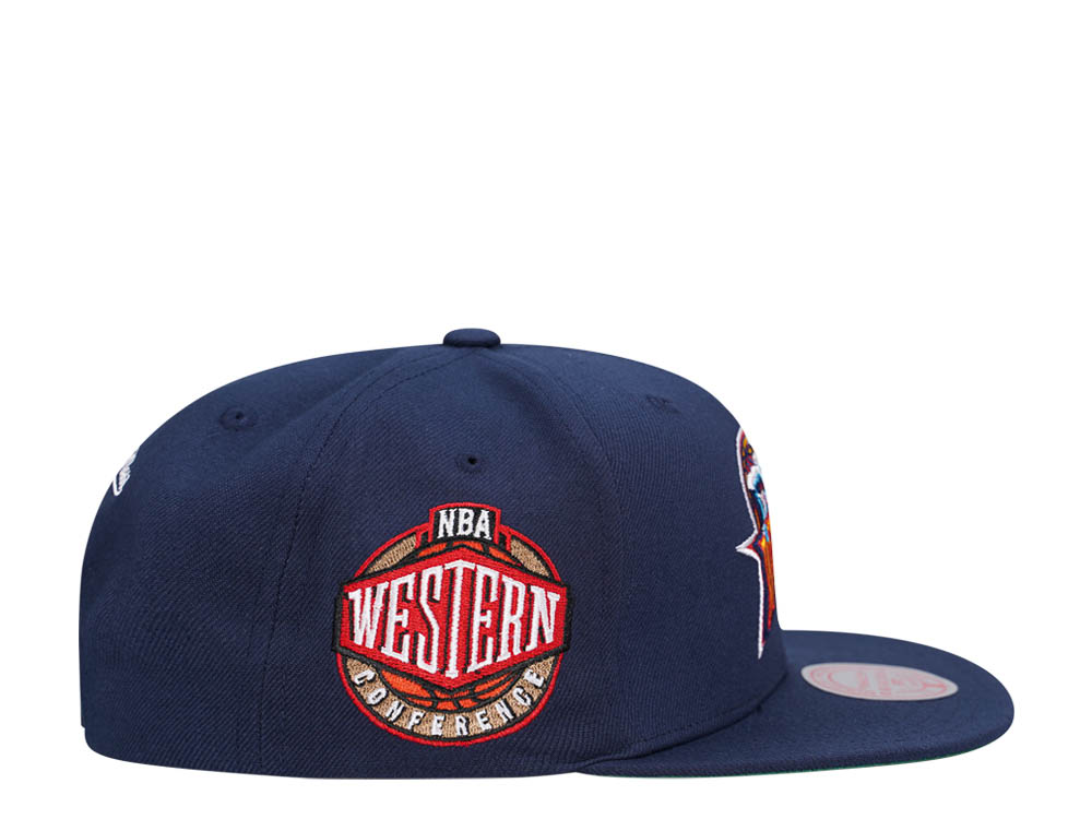 Mitchell & Ness Golden State Warriors Conference Patch Navy Snapback Casquette