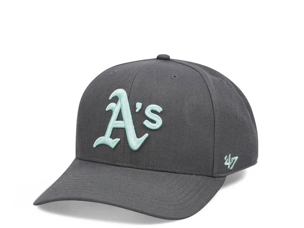 47Brand Oakland Athletics Charcoal Cold Zone MVP DP Snapback Casquette