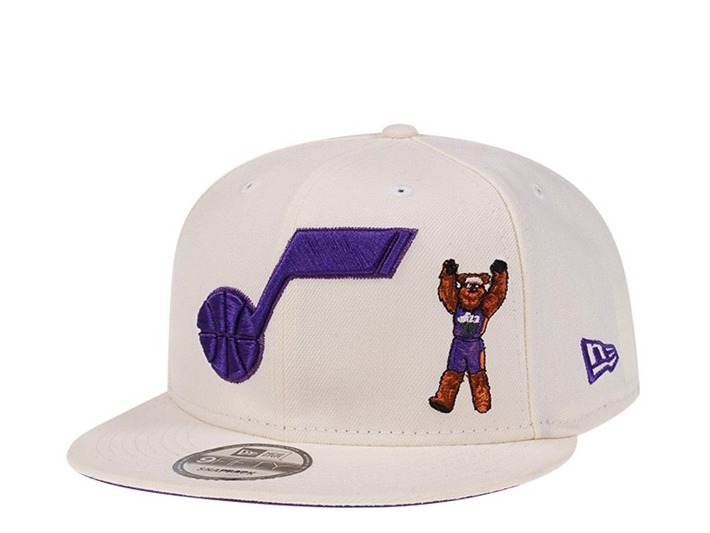 New Era Utah Jazz Bear Chrome White Edition 9Fifty Snapback Casquette