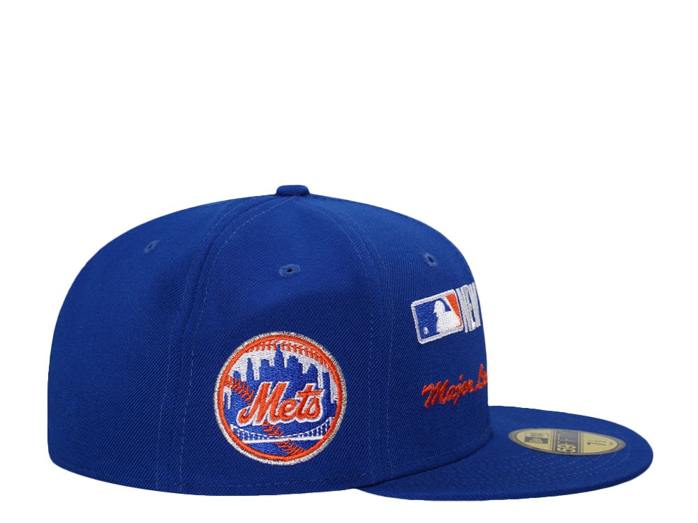 New Era New York Mets Amazin Mets Blue Throwback Edition 59Fifty Fitted Casquette