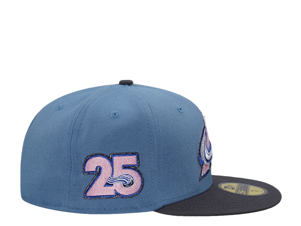 New Era Colorado Avalanche 25th Anniversary Faded Blue Pink Two Tone Edition 59Fifty Fitted Casquette