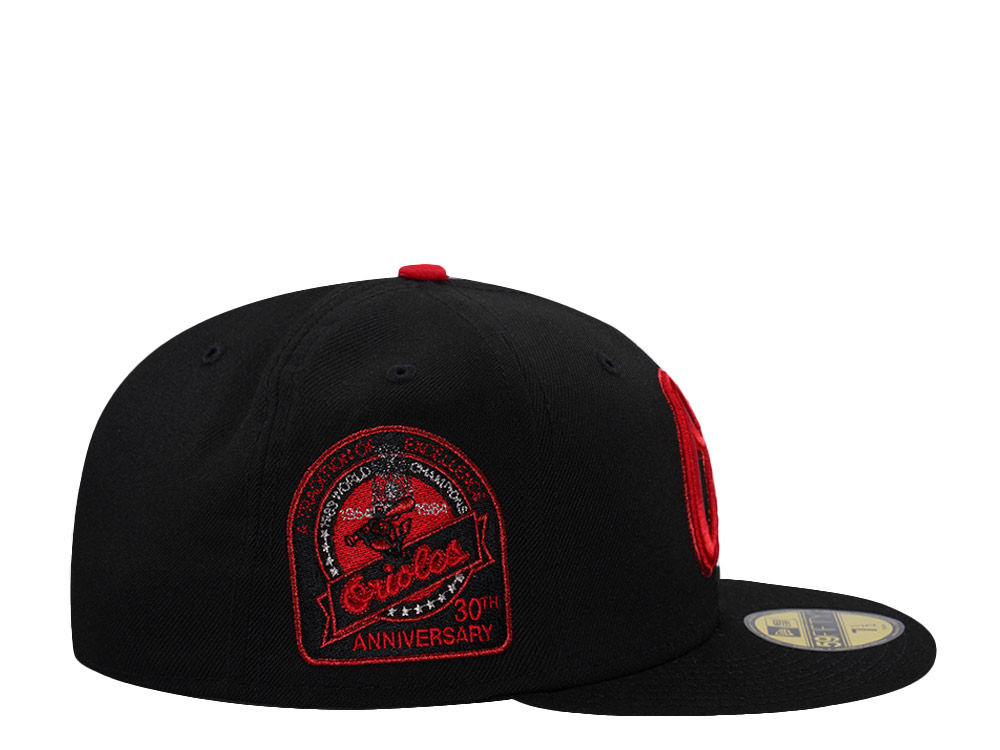 New Era Baltimore Orioles 30th Anniversary Black Prime Edition 59Fifty Fitted Casquette