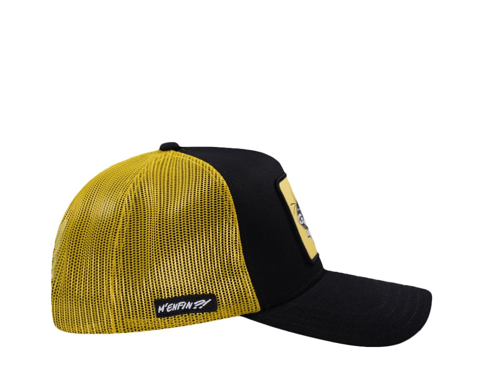 Capslab Gaston Black Yellow Trucker Snapback Casquette