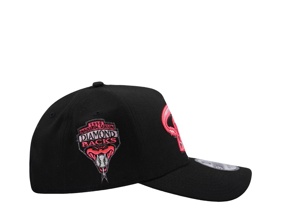 New Era Arizona Diamondbacks Inaugural Season 1998 Black Pink Edition 9Forty A Frame Snapback Casquette