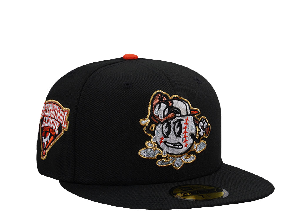 New Era Louisville Bats International League Black Prime Edition 59Fifty Fitted Casquette