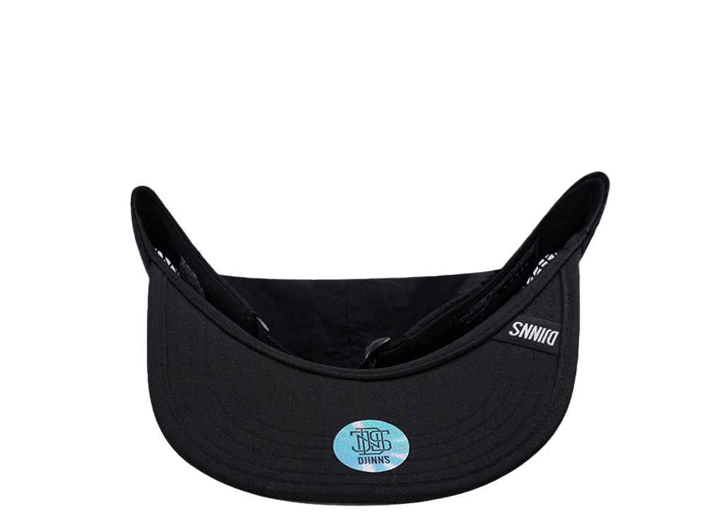 Djinns 5 Panel Black Big Net Mountain Strapback Casquette
