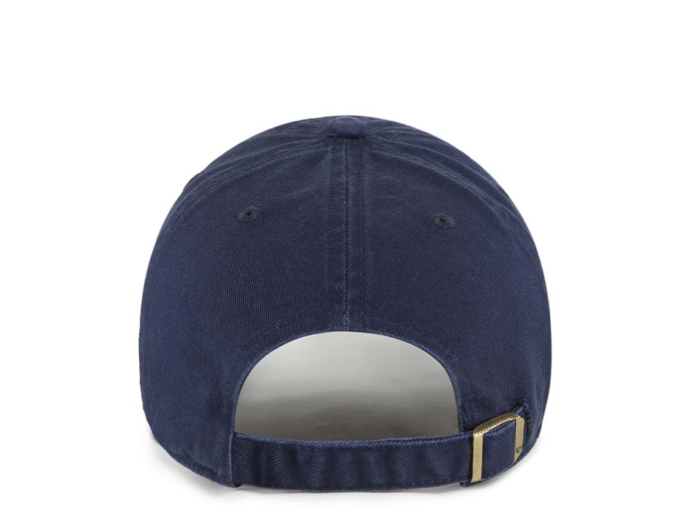 47Brand North Carolina Tar Heels Navy Clean Up Strapback Casquette