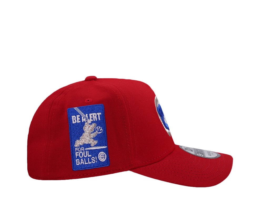 New Era Chicago Cubs Be Alert Scarlet Prime Edition 9Forty A Frame Snapback Casquette