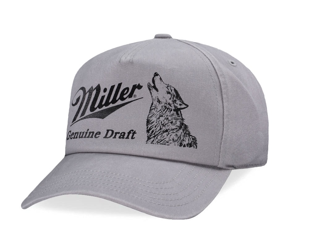 American Needle Millers Genuine Draft Walker Grey Snapback Casquette