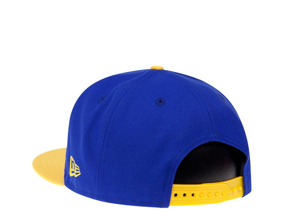 New Era Golden State Warriors Blue Gold Two Tone Edition 9Fifty Snapback Casquette