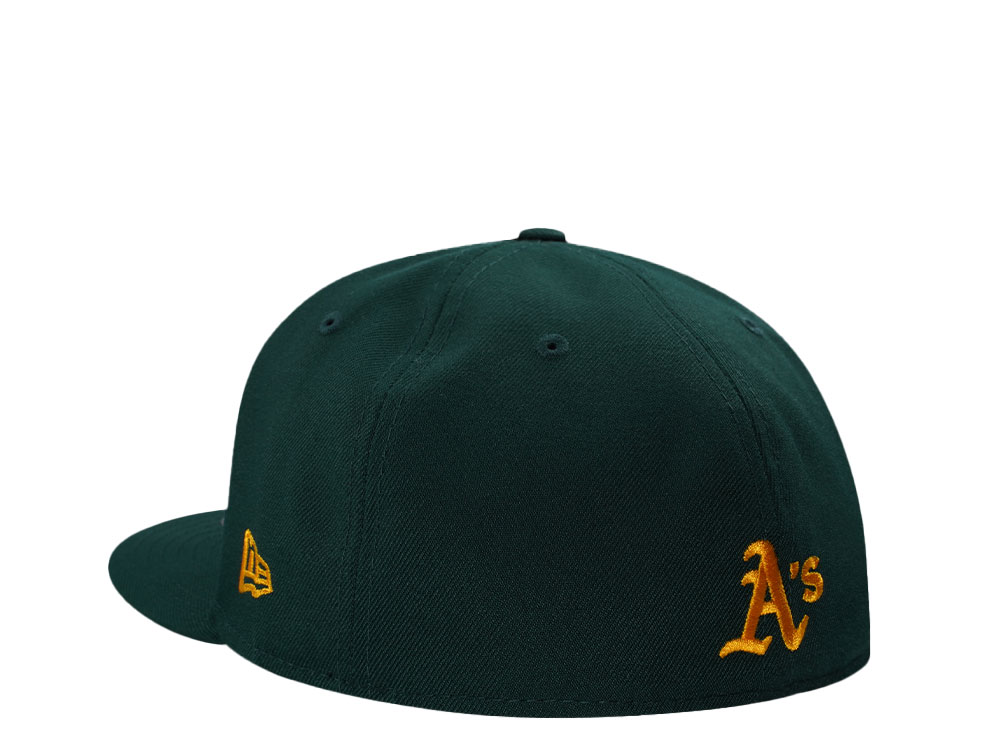 New Era Oakland Athletics Rickey Henderson Field Dark Green Flames Edition 59Fifty Fitted Casquette