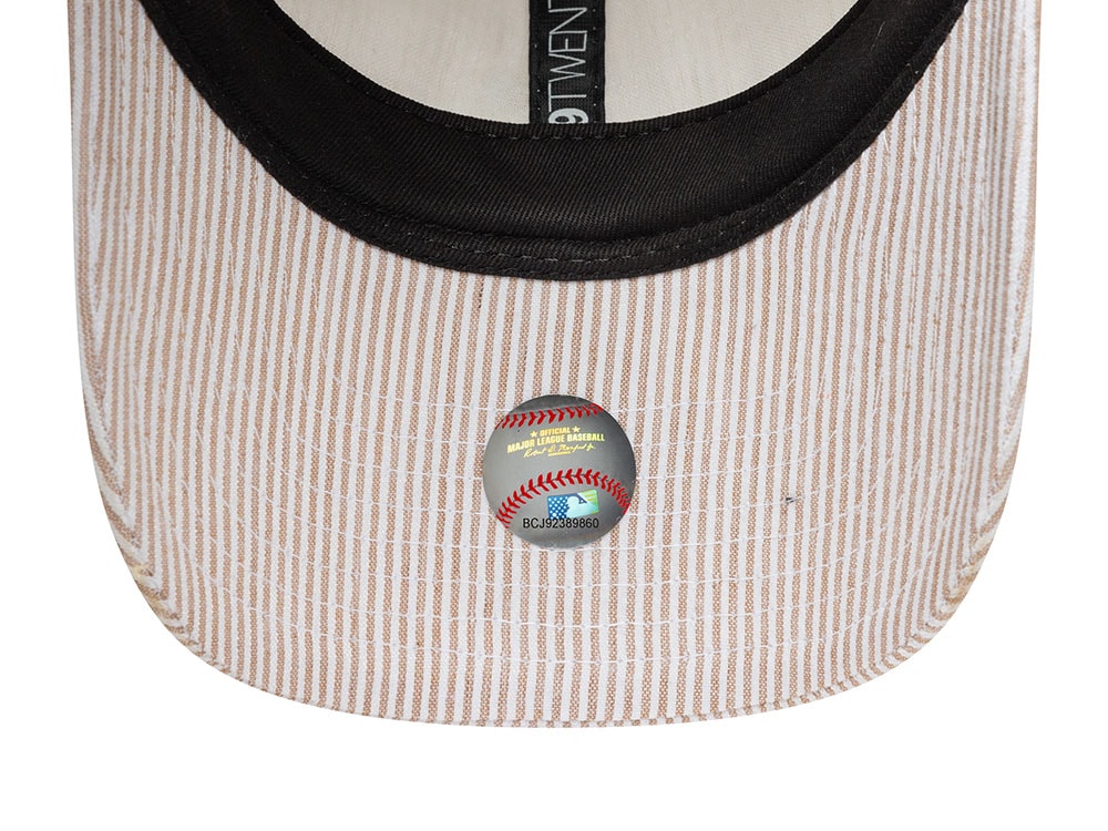 New Era Oakland Athletics Seersucker Stone 9Twenty Strapback Casquette