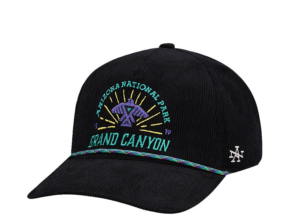 American Needle Arizona National Park 1919 Grand Canyon Palmer Black Snapback Casquette