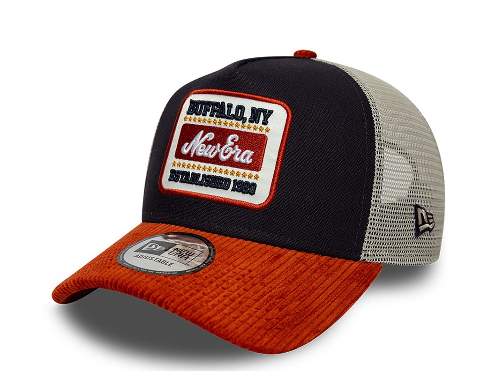 New Era Patch Navy Edition 9Forty A Frame Trucker Snapback Casquette