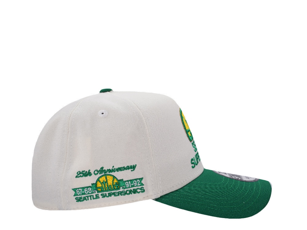 New Era Seattle Supersonics 25th Anniversary Chrome Two Tone Edition 9Forty A Frame Snapback Casquette