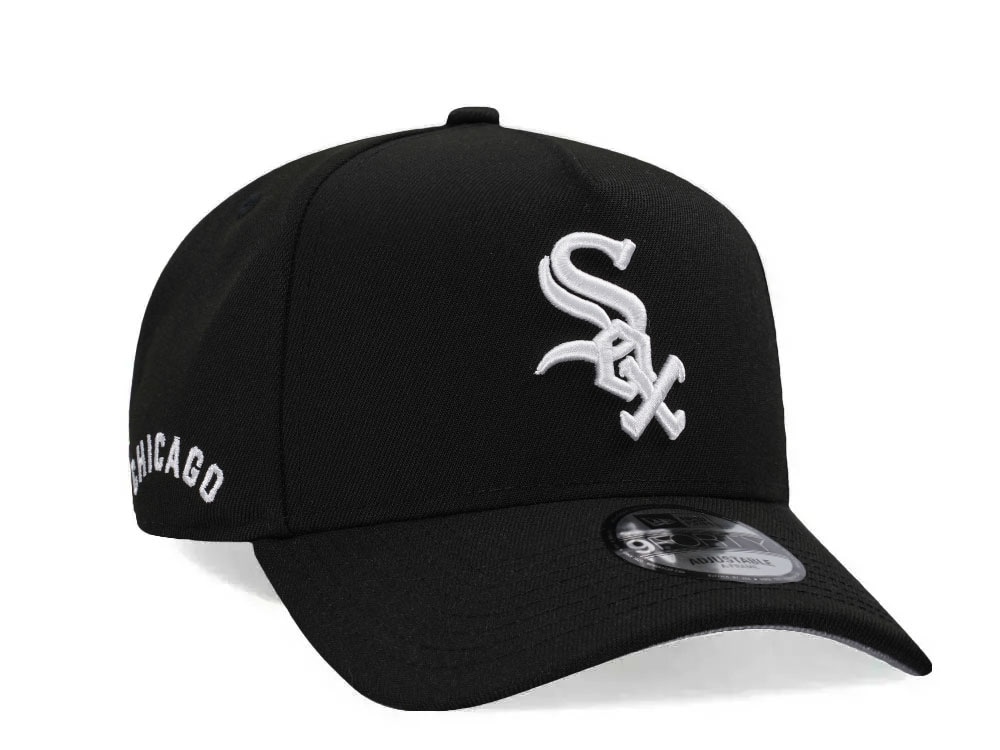New Era Chicago White Sox Black Classic Edition 9Forty A Frame Snapback Casquette