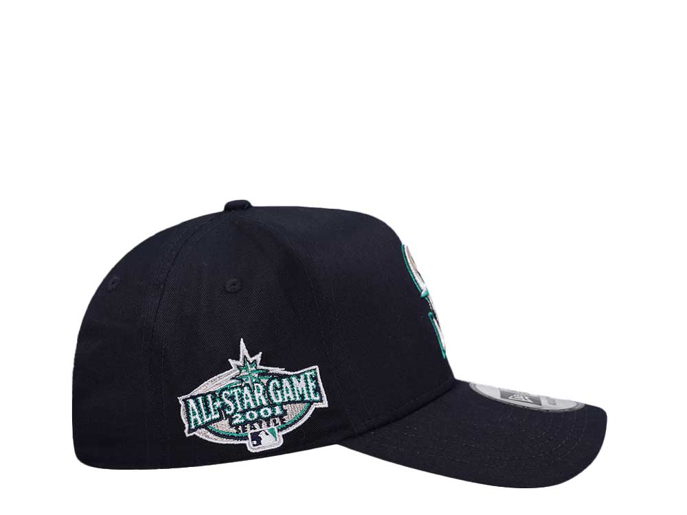 New Era Seattle Mariners All Star Game 2001 Navy Throwback Edition 9Forty A Frame Snapback Casquette