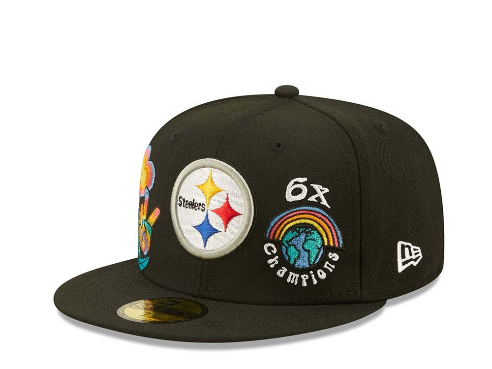 New Era Pittsburgh Steelers 6x Champions - Black Groovy Edition 59Fifty Fitted Casquette