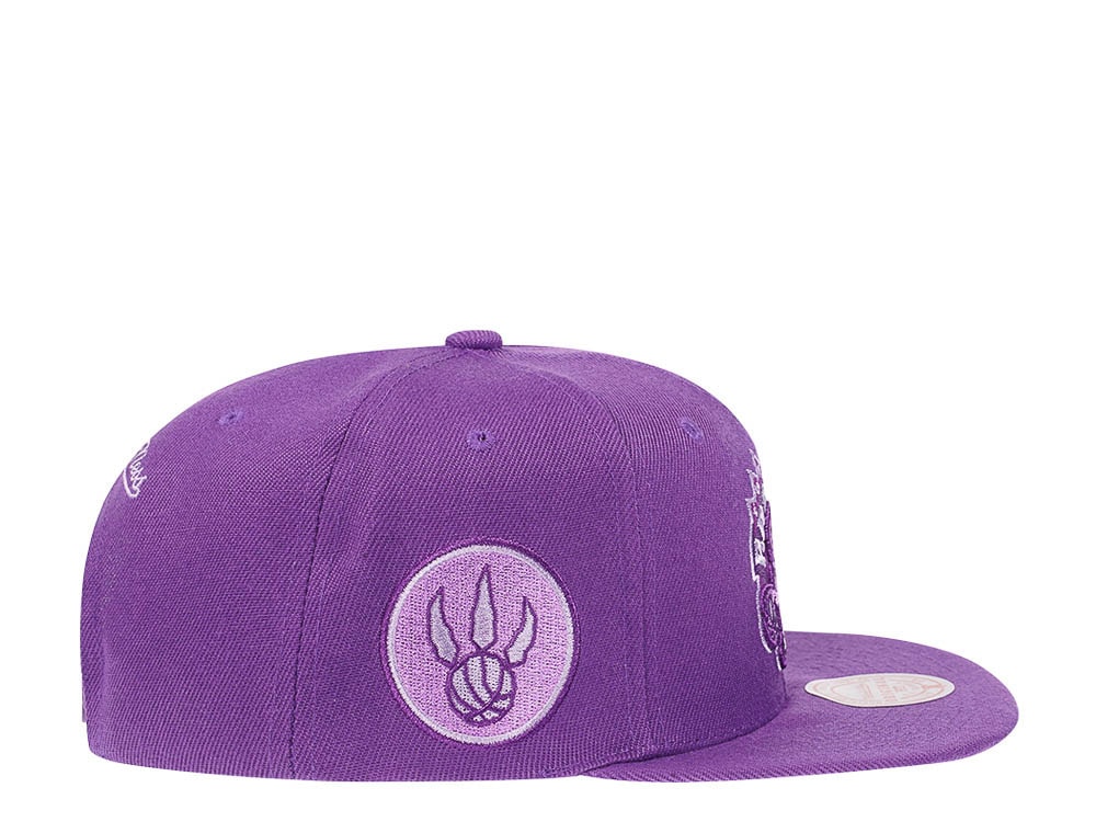 Mitchell & Ness Toronto Raptors Purple Hardwood Classic Snapback Casquette