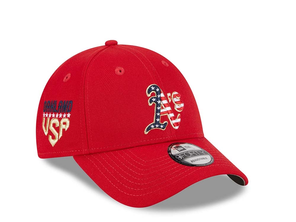New Era Oakland Athletics 4th of July 23 9Forty Stretch Snapback Casquette