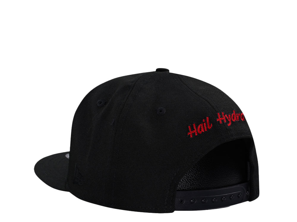 New Era Hydra Black and Red Edition 9Fifty Snapback Casquette