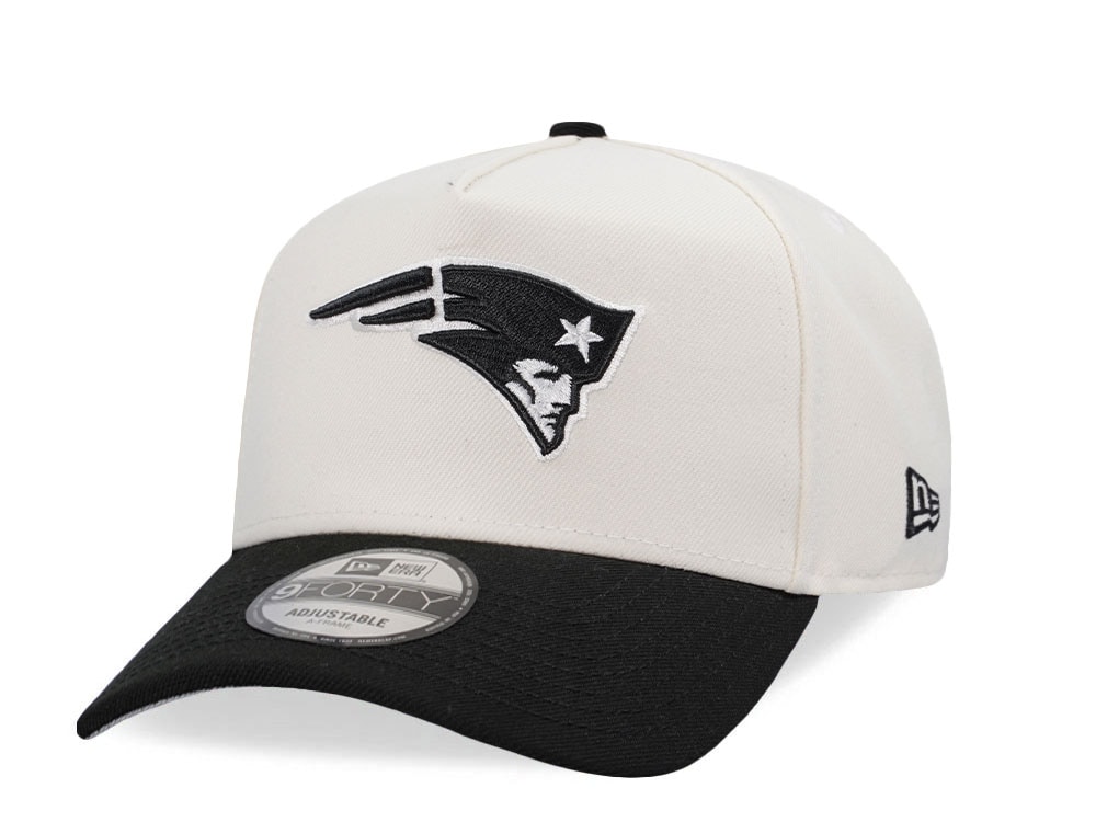 New Era New England Patriots Classic Chrome Two Tone Edition 9Forty A Frame Snapback Casquette