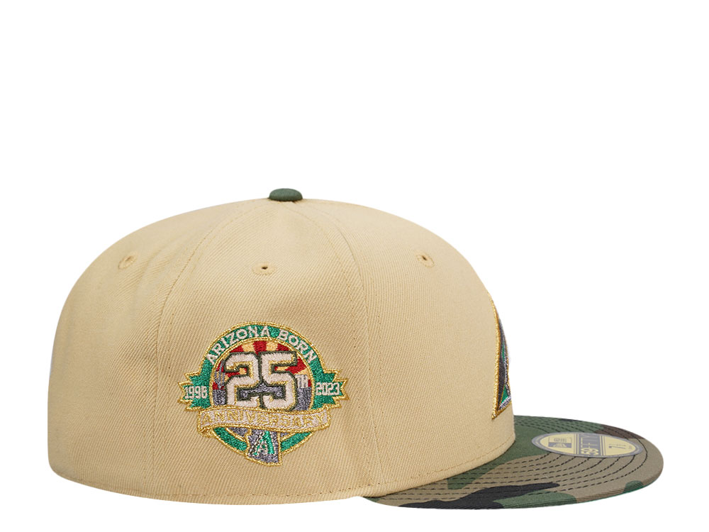 New Era Arizona Diamondbacks 25th Anniversary Vegas Camo Two Tone Edition 59Fifty Fitted Casquette