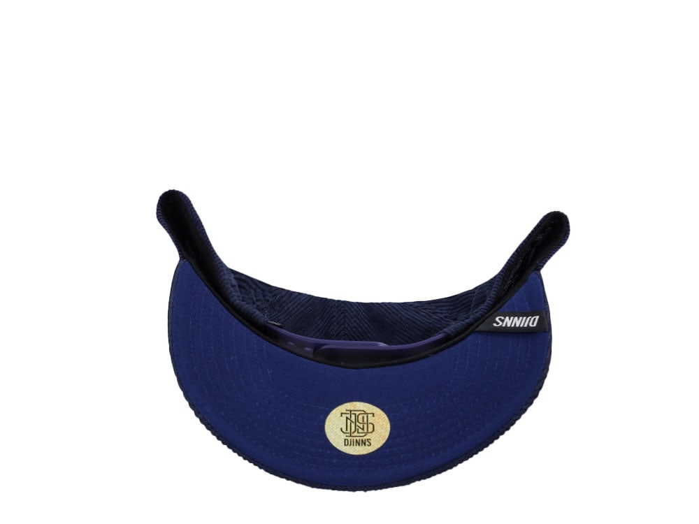 Djinns Cord Mountains Navy 6 Panel Truefit Snapback Casquette