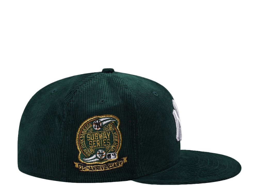 New Era New York Yankees Corduroy Subway Series 2000 Green Corduroy Prime Edition 59Fifty Fitted Casquette