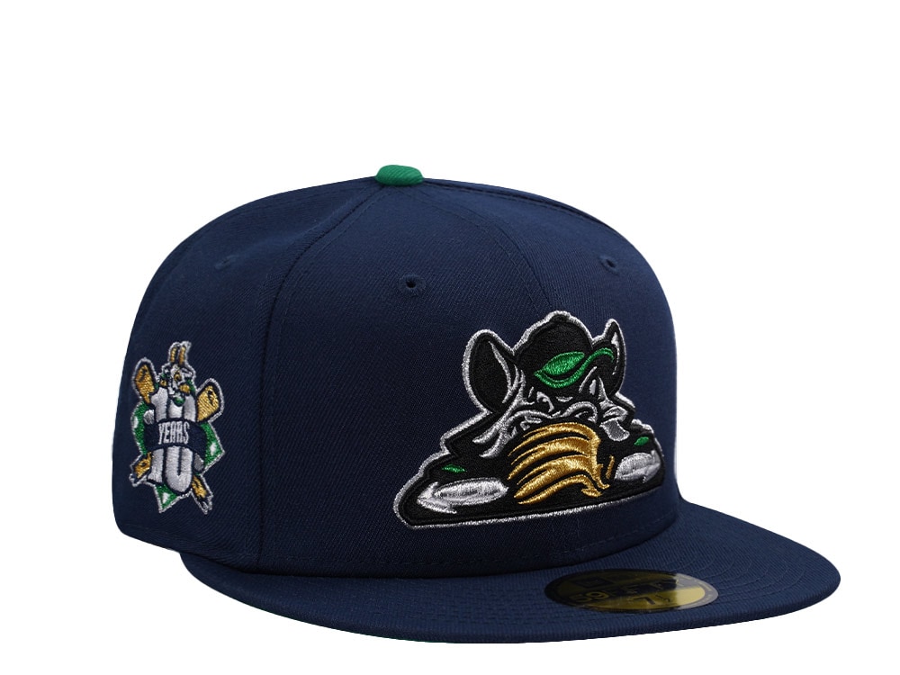 New Era Hartford Yard Goats 10th Anniversary Ocean Blue Prime Edition 59Fifty Fitted Casquette