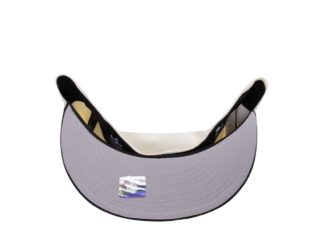 New Era Atlanta Falcons 50 Seasons Chrome Satin Brim Two Tone Edition 59Fifty Fitted Casquette