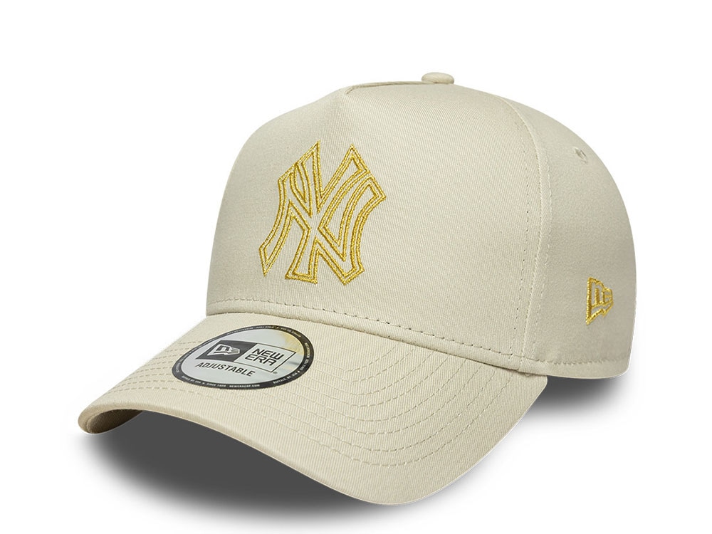 New Era New York Yankees Metallic Outline Stone Prime Edition 9Forty A Frame Snapback Casquette