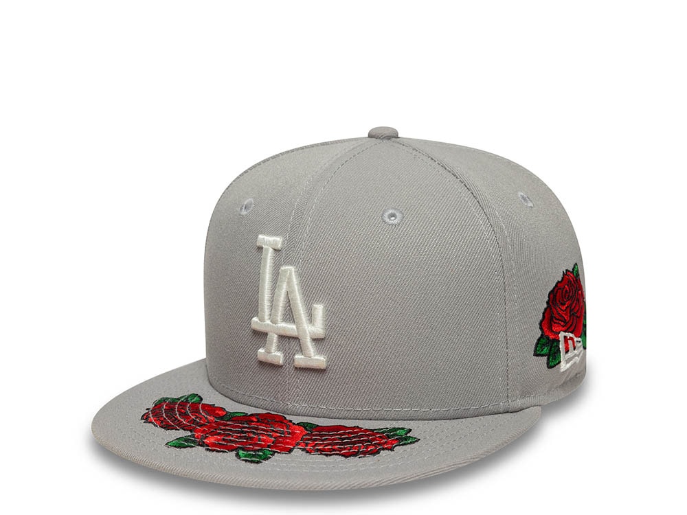 New Era Los Angeles Dodgers World Championship 1955 Floral Gray Prime Edition 59Fifty Fitted Casquette