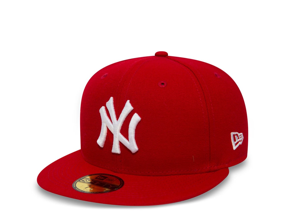 New Era New York Yankees Plain Red Prime Edition 59Fifty Fitted Casquette