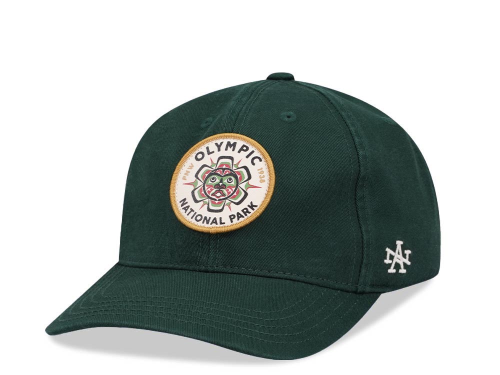 American Needle Olympic National Park Hepcat Dark Green  Strapback Casquette