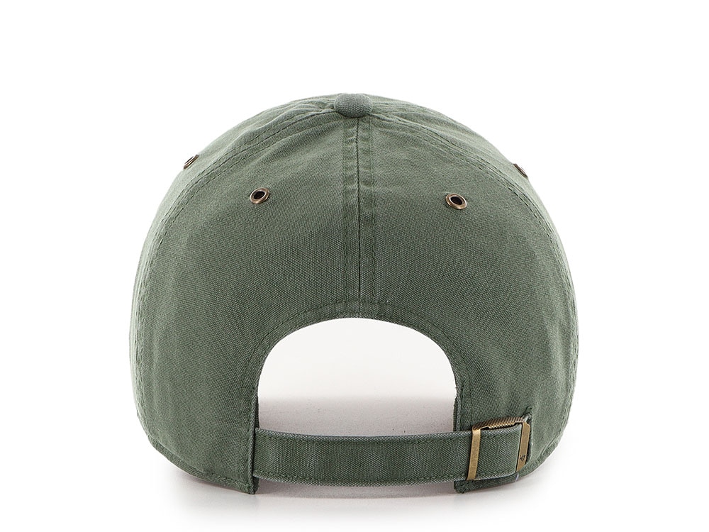47 Brand Oakland Athletics Suede Visor Olive Clean Up Strapback Casquette