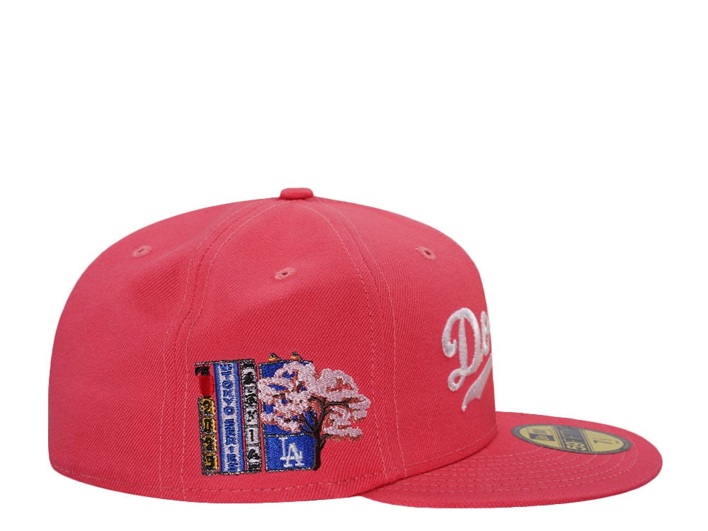 New Era Los Angeles Dodgers Tokyo Series Coral Prime Edition 59Fifty Fitted Casquette