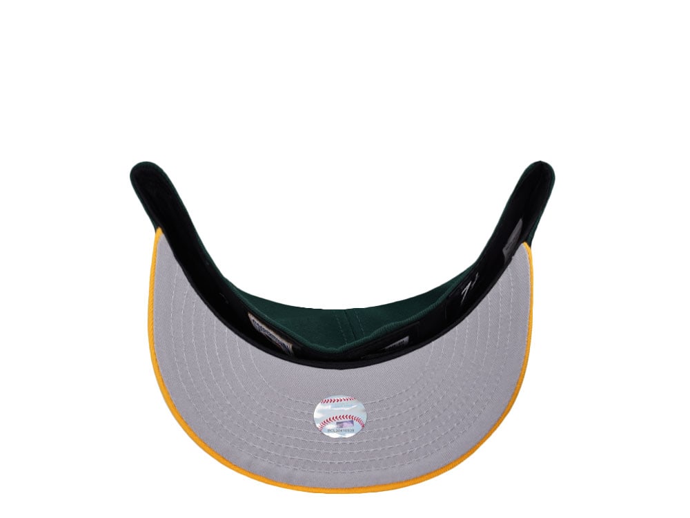 New Era Oakland Athletics World Series 1989 Green Two Tone Edition 59Fifty Pre Curved Fitted Casquette