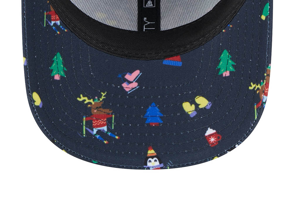 New Era New York Yankees Festive Navy Kids 9Fifty Strapback Casquette