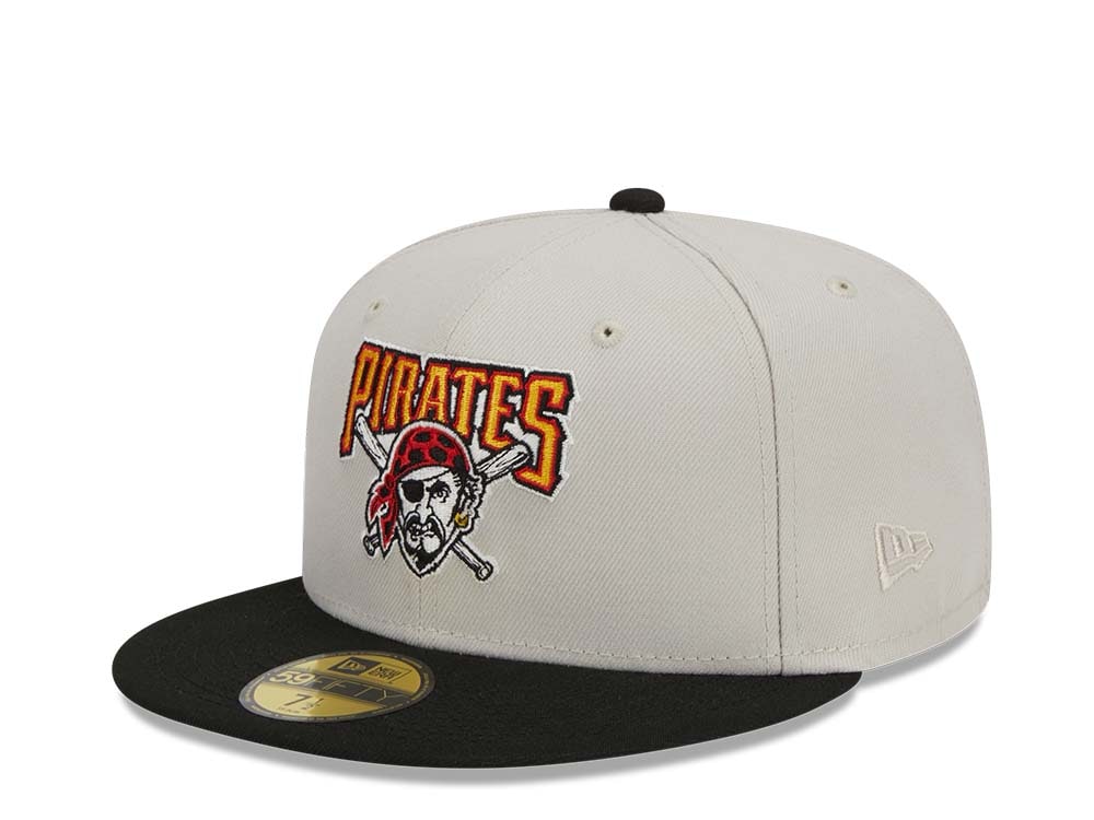 New Era Pittsburgh Pirates Farm Team Stone Throwback Two Tone Edition 59Fifty Fitted Casquette