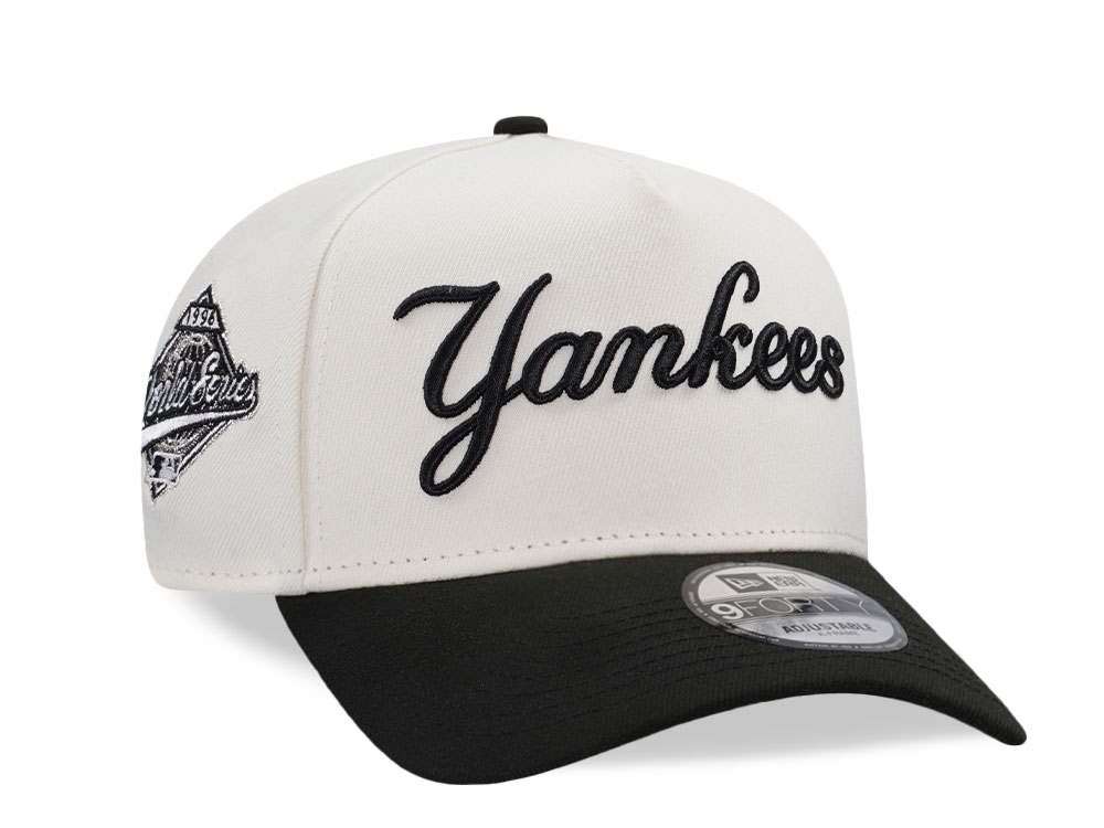 New Era New York Yankees World Series 1996 Script Chrome Two Tone Edition 9Forty A Frame Snapback Casquette