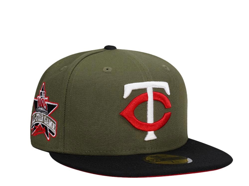 New Era Minnesota Twins All Star Game 1985 Olive Black Two Tone Prime Edition 59Fifty Fitted Casquette