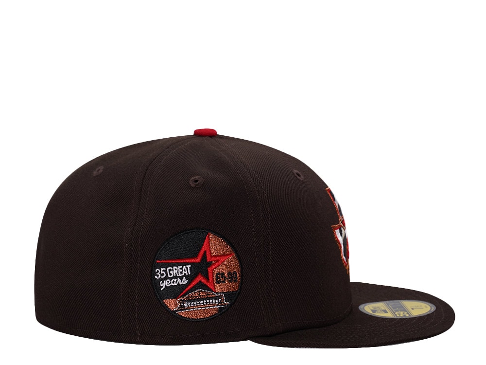 New Era Houston Astros 35th Anniversary Burnt Wood Edition 59Fifty Fitted Casquette