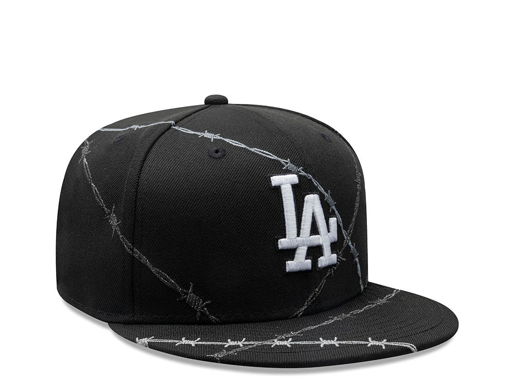 New Era Los Angeles Dodgers Barbwire Black Prime Edition 59Fifty Fitted Casquette