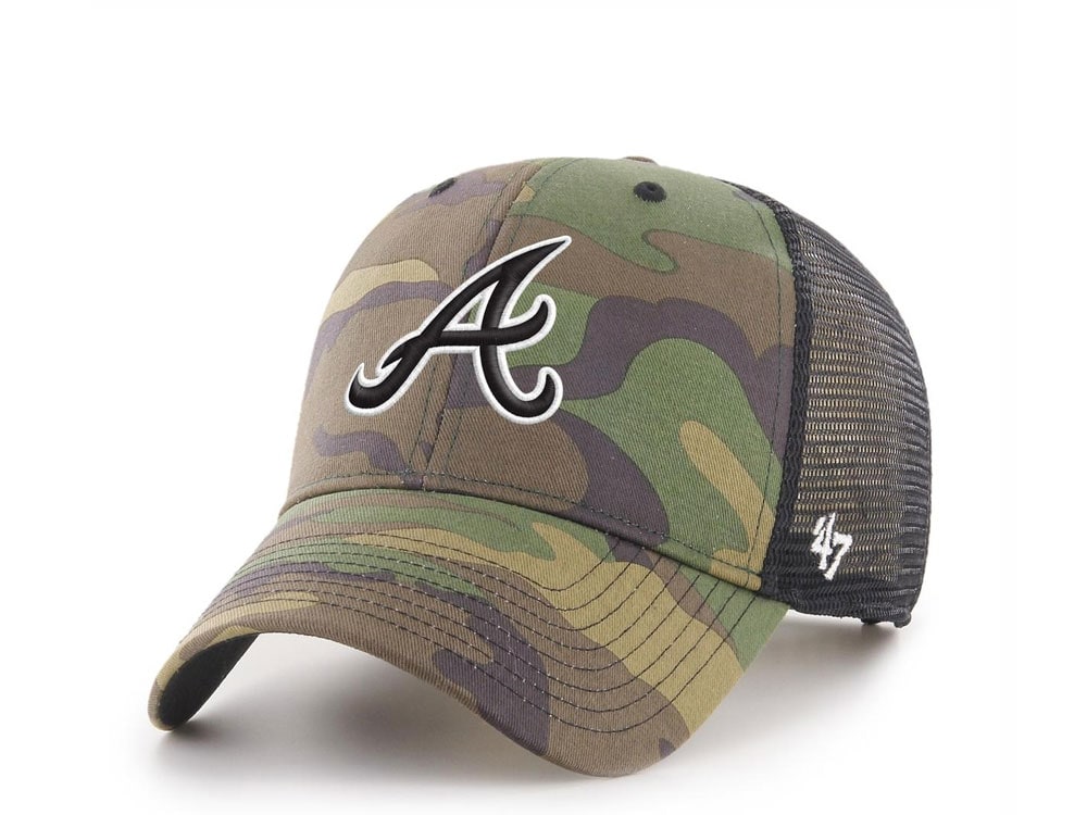 47Brand Atlanta Braves Classic Camo Trucker Snapback Casquette