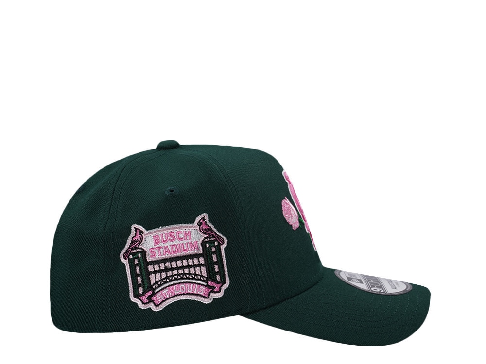 New Era St. Louis Cardinals Bush Stadium Dark Green Prime Edition 9Forty A Frame Snapback Casquette